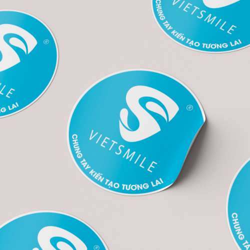 Sticker dán logo VIETSMILE